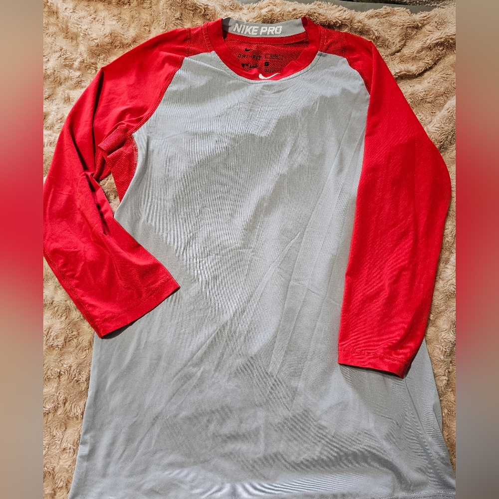 Nike Pro dri-fit 3/4 sleeve athletic shirt